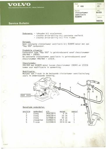 400 Bulletin Vlotterkamer B18KPD Juli'90