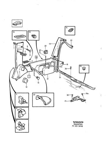 Bagageruimte bekleding 5 drs  1989