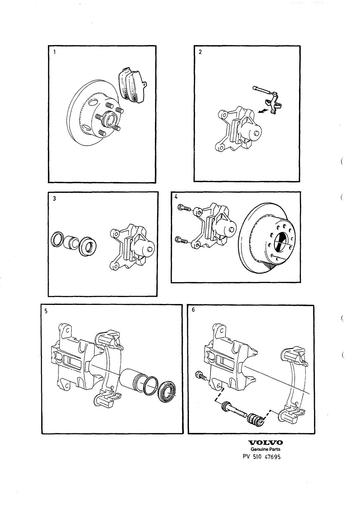 Achterrem Reparatiekit