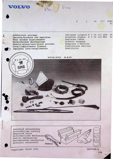 Manual 440, Achterruitwisser Juni'91