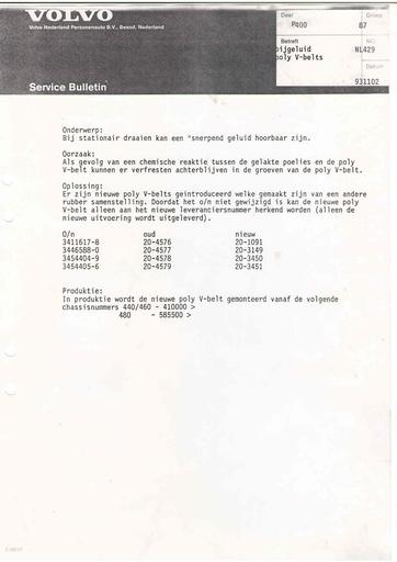 Bulletin 400 Bijgeluid Belts Nov'93
