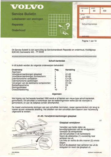 Bulletin 440, 460 Schuifkanteldak Jul'90