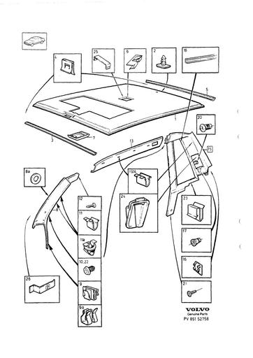 Dakraam interieur 4 drs  1989