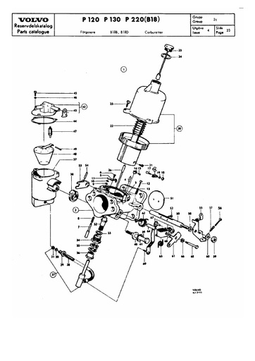 Carburateur SU B18B, B18D
